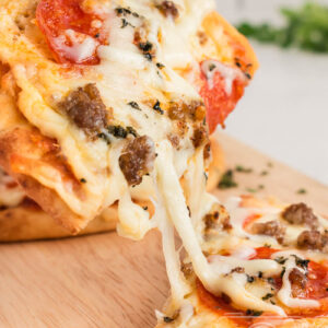 Garlic Naan Pizzas