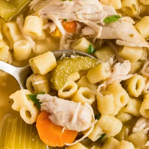 Crockpot Chicken Ditalini Soup